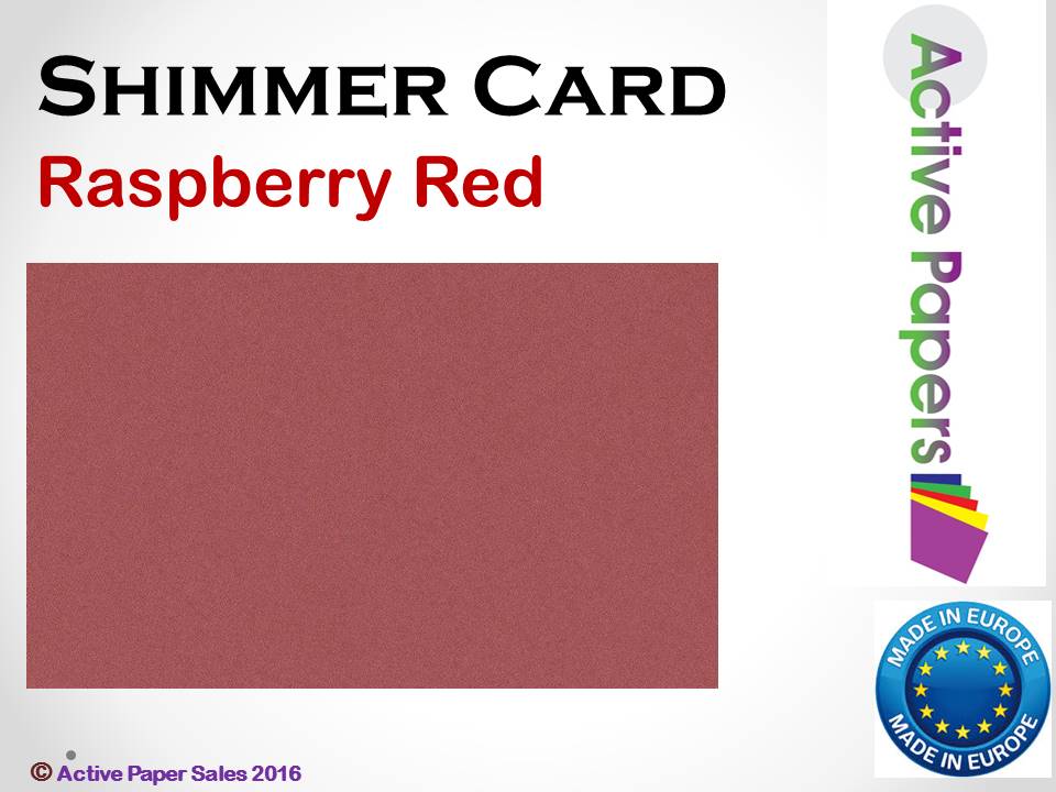 Shimmer Raspberry Red 300gsm