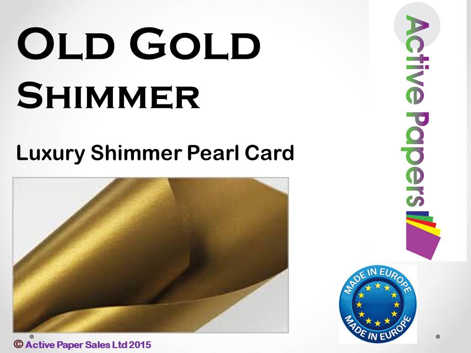 Old Gold Pearlescent card 300gsm