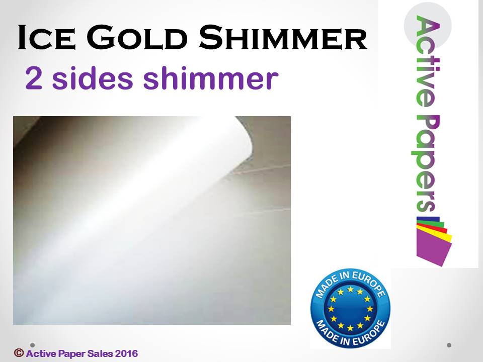 Ice White Gold Shimmer 120gsm