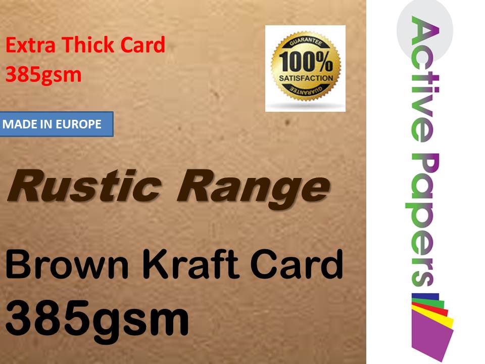 Thick Brown Kraft Card 385gsm A6 100sheets