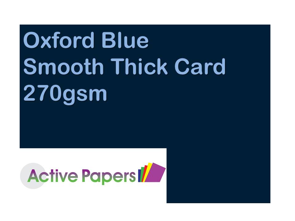 Oxford Navy Blue Card 270gsm 12x12inch