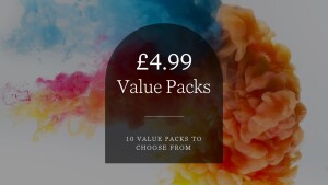 £4.99 packs 10 to choose from A4