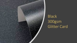 Black or Gold Glitter Card 300gsm 12x12 inch