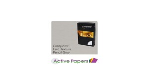Conqueror Pencil Grey Laid 300gsm M015