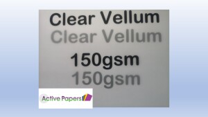 Clear Vellum 100gsm or 150gsm A2 size