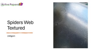 Spiders Web Silver Card Textured A4 240gsm 10 sheets