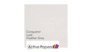 Conqueror Pearl Grey Laid 250gsm