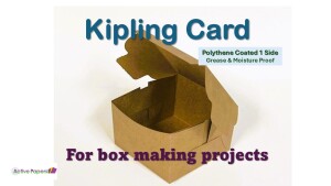 Box Making Brown Card 400gsm Polythene Coated