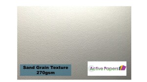 Sand Grain Textured White Card 270gsm