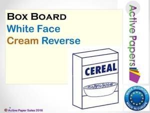 Folding Box Board 400gsm Cream Back