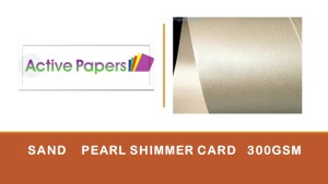Sand Pearlescent Card 300gsm 10 sheets