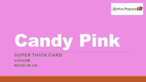 Candy Pink Thick Card 540gsm A2