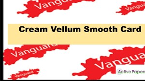Vanguard Cream Vellum Smooth Card 300gsm.